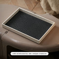 Woven Leather Decorative Tray