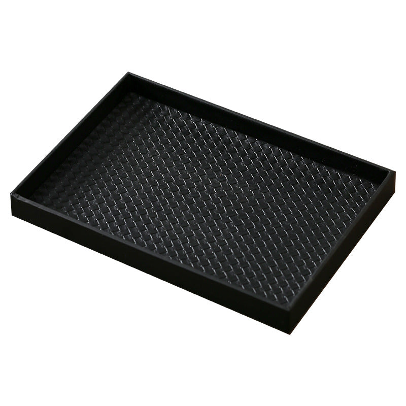 Woven Leather Decorative Tray