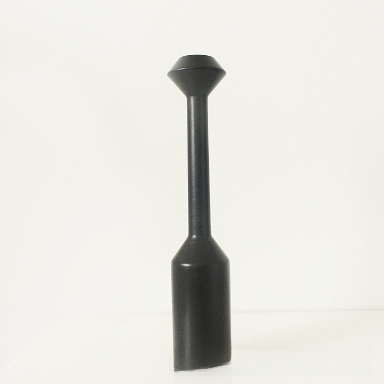 Sculptural Black Candle Holder