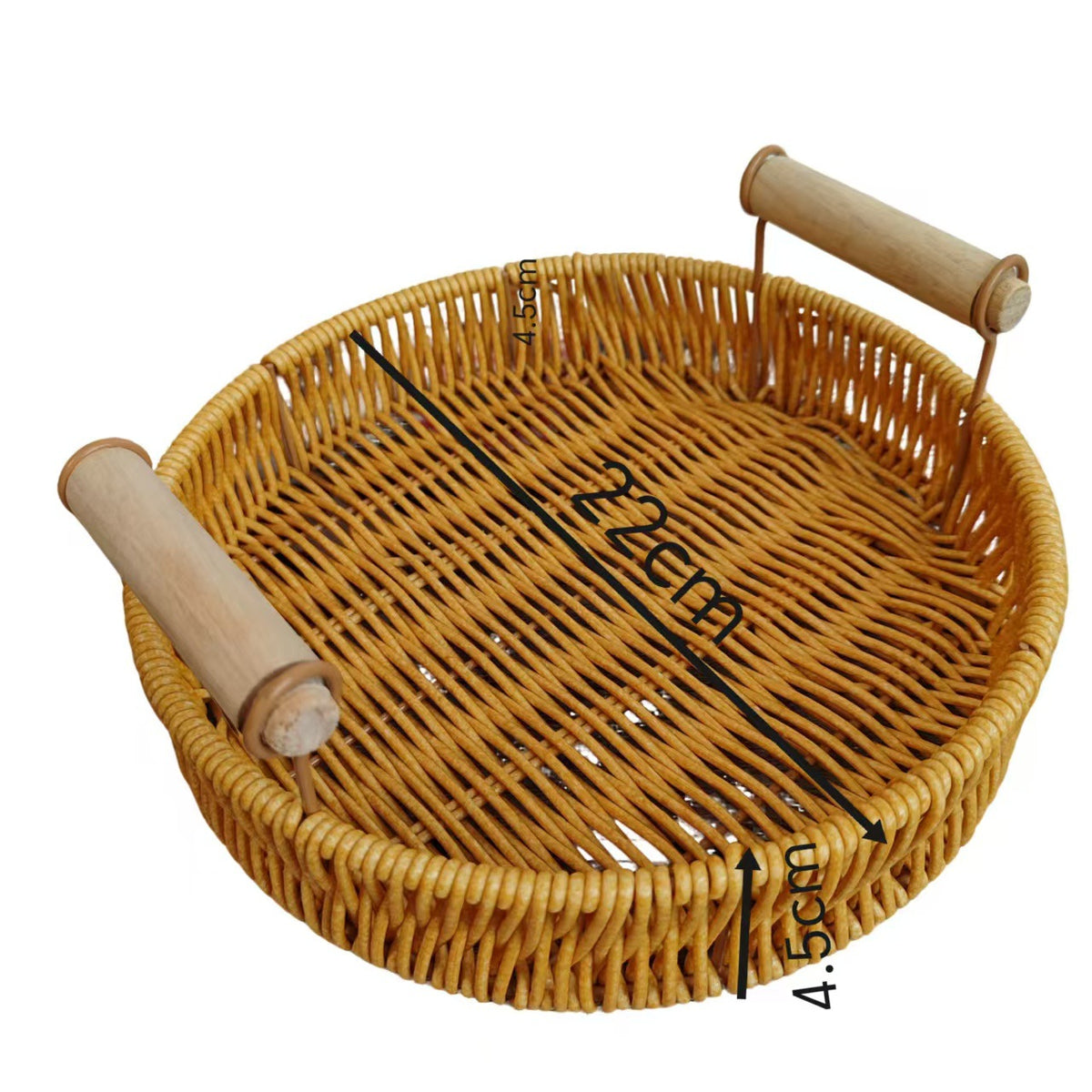 Woven Rattan Serving Basket Set