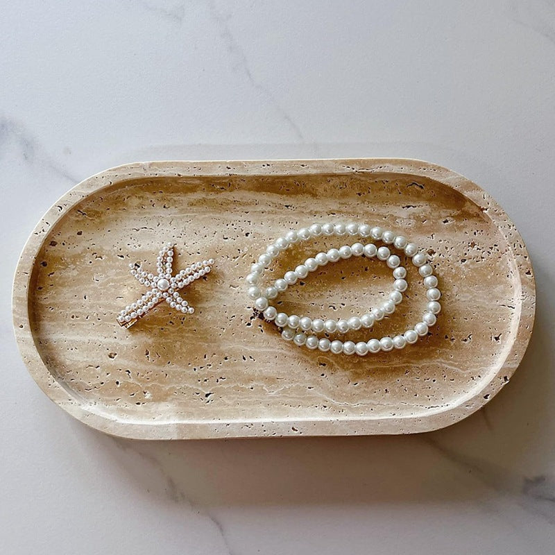 Travertine Stone Decorative Tray