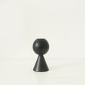 Sculptural Black Candle Holder